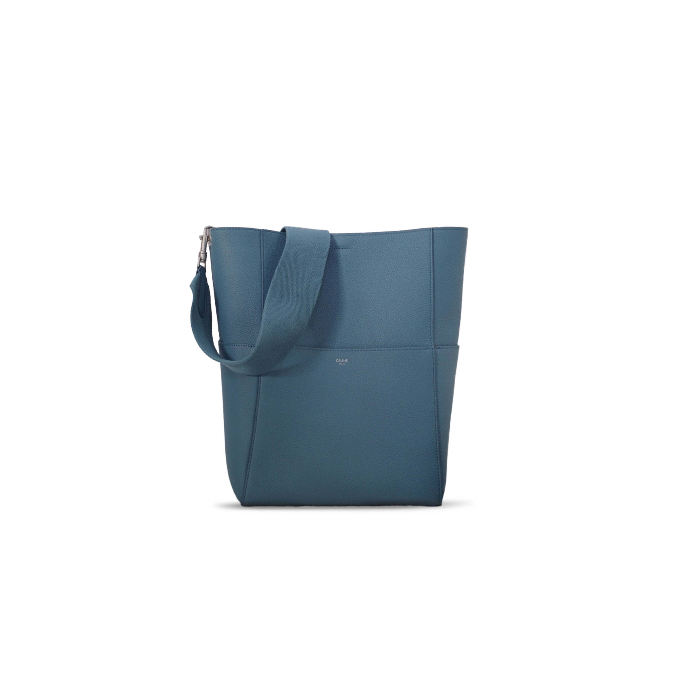 CELINE BUCKET BAG IN SANGLE SEAU PEBBLED CALFSKIN 176593AH4.19ED (33*23*17cm)
